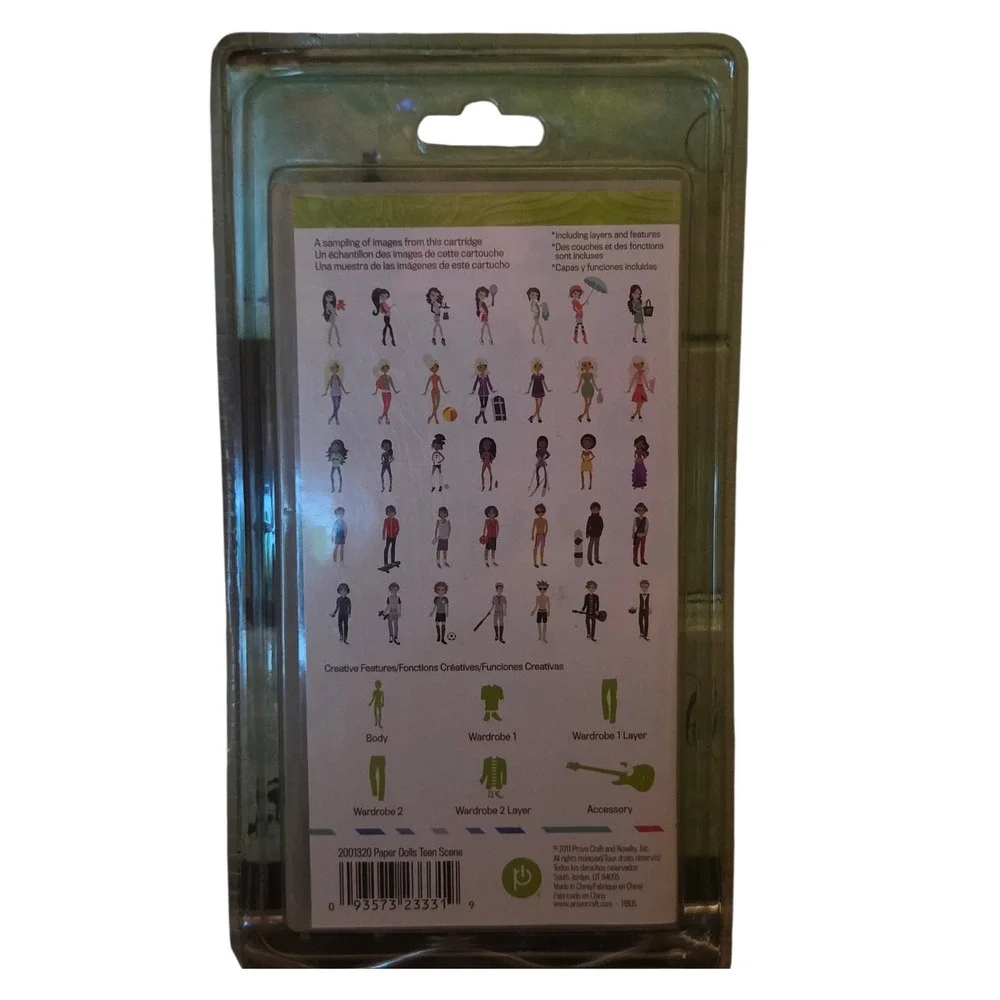 Cricut Paper Dolls Teen Scene Art Cartridge 2001320 Up to 700 Images New Sealed